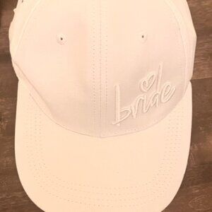 Bride Women's Snapback Hat White One Size Adjustable Embroidered Vented Holes